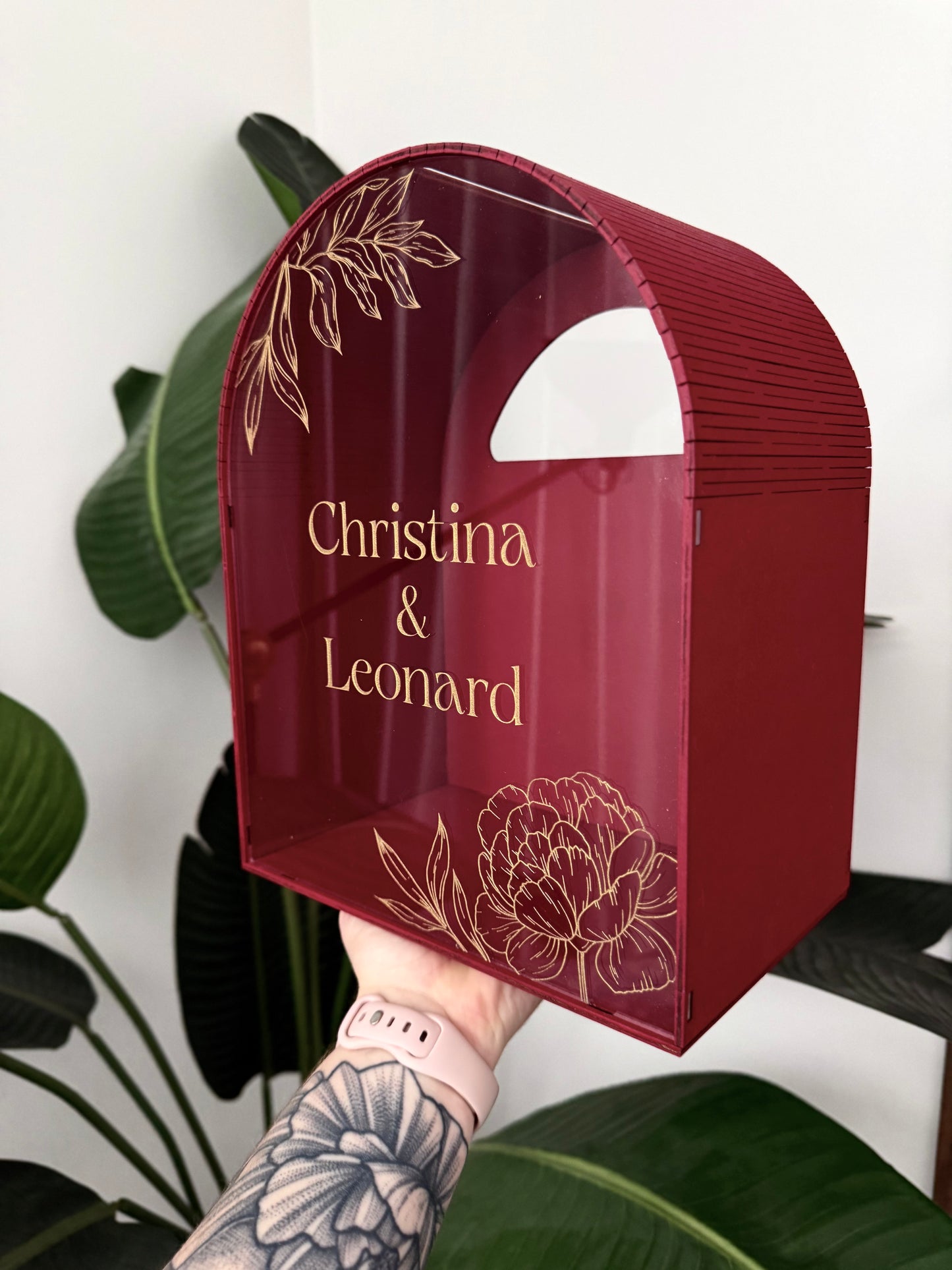 Personalized Arched Card Box