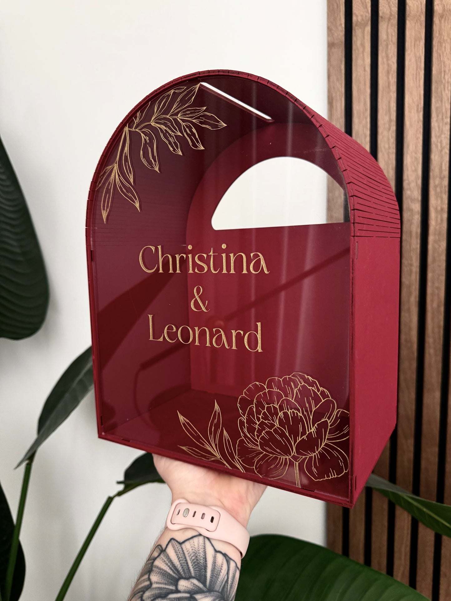 Personalized Arched Card Box