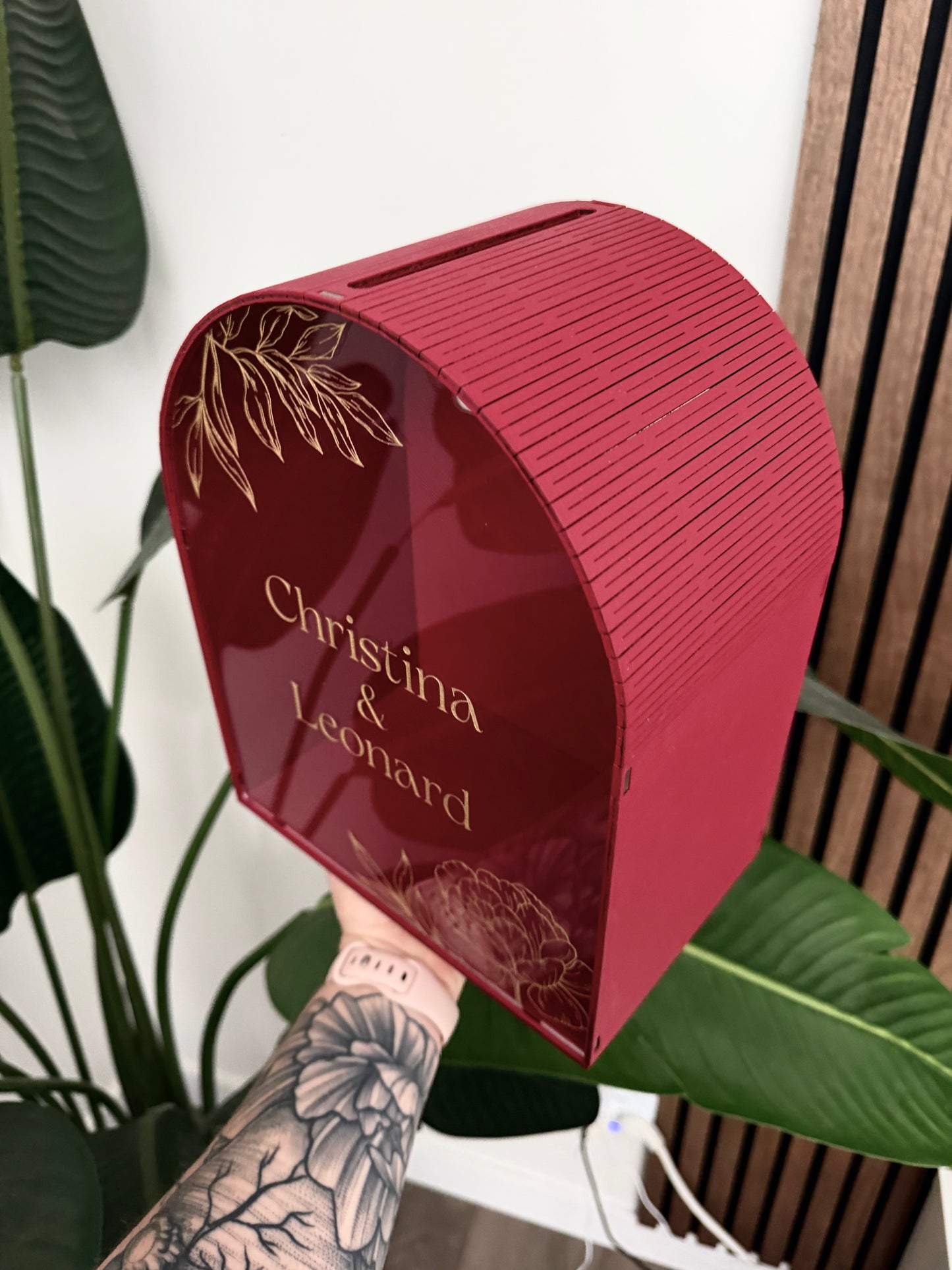 Personalized Arched Card Box