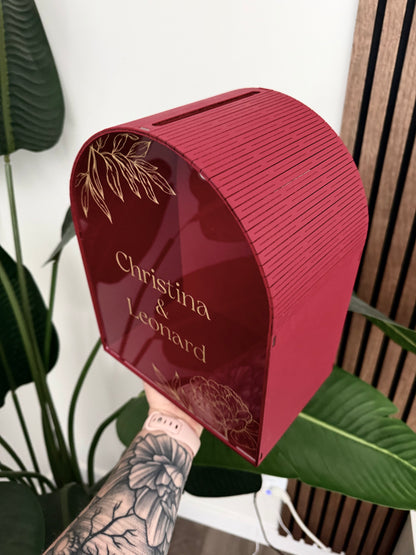 Personalized Arched Card Box