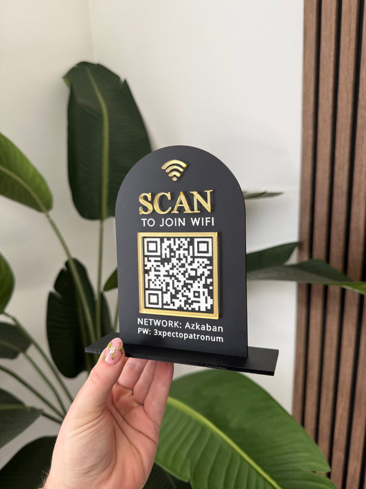 Acrylic Sign - QR Code