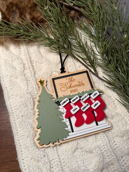 Family Stockings Ornament