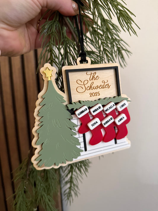 Family Stockings Ornament
