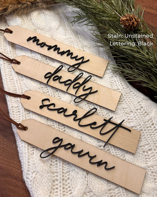 Stocking Tag - Minimalist