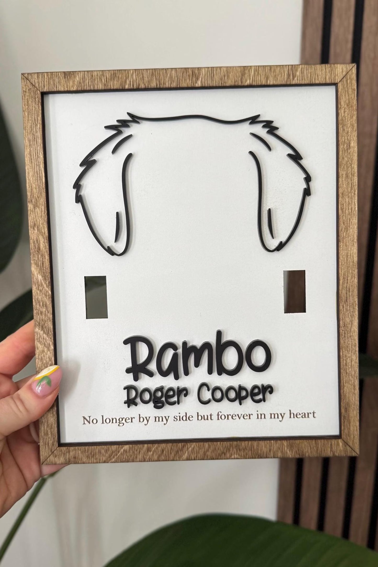 Pet Collar Memorial Sign