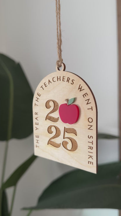 Teacher Strike 2025 Ornament