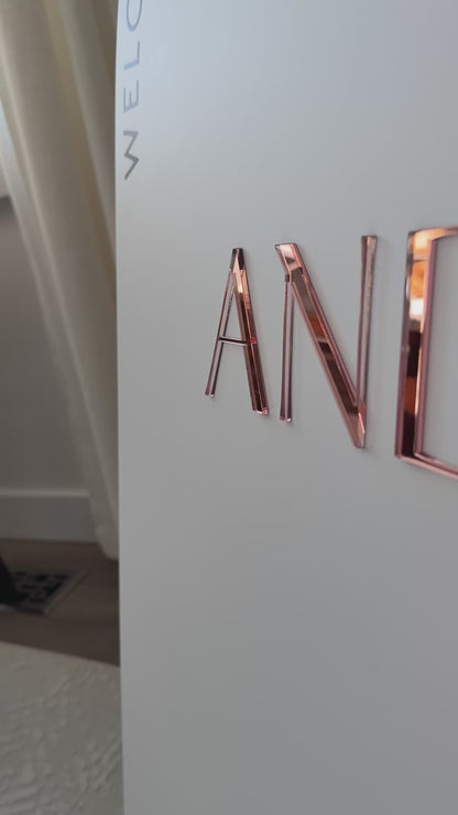 Acrylic Arch Welcome Wedding Sign