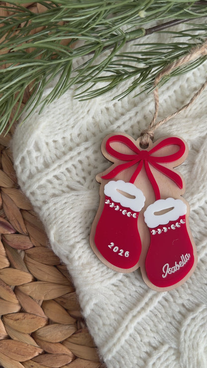 Baby Bootie Ornament