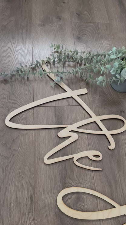 Wedding Name Sign - Freestanding