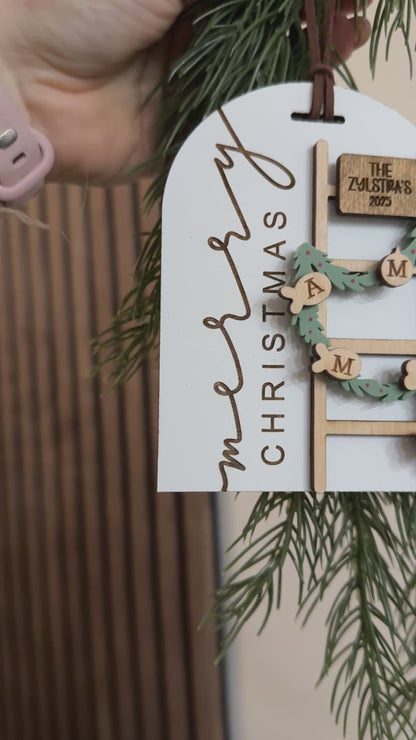 Family Christmas Ladder Ornament