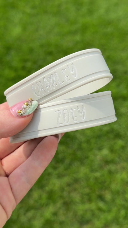 Engraved Silicone Bottle Bands