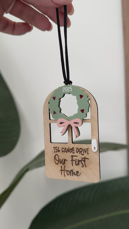 Our First Home Door Ornament