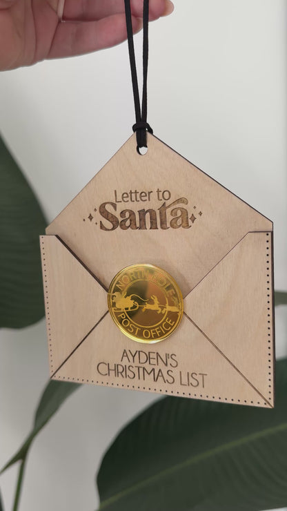 Letter to Santa Ornament