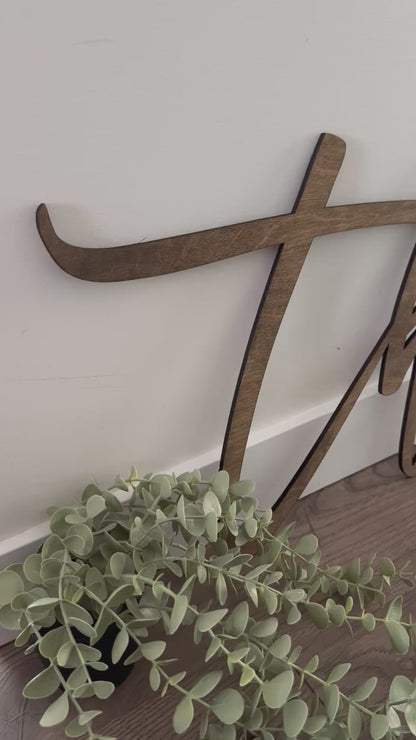 Wedding Name Sign - Freestanding