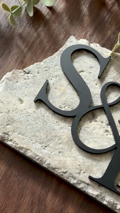 Acrylic Initial Monogram: DIY Wedding Centerpieces