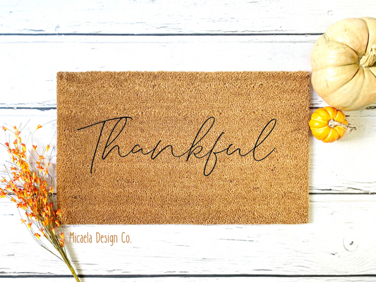 Doormat - Thankful