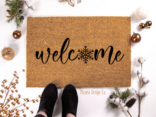 Doormat - Welcome Snowflake