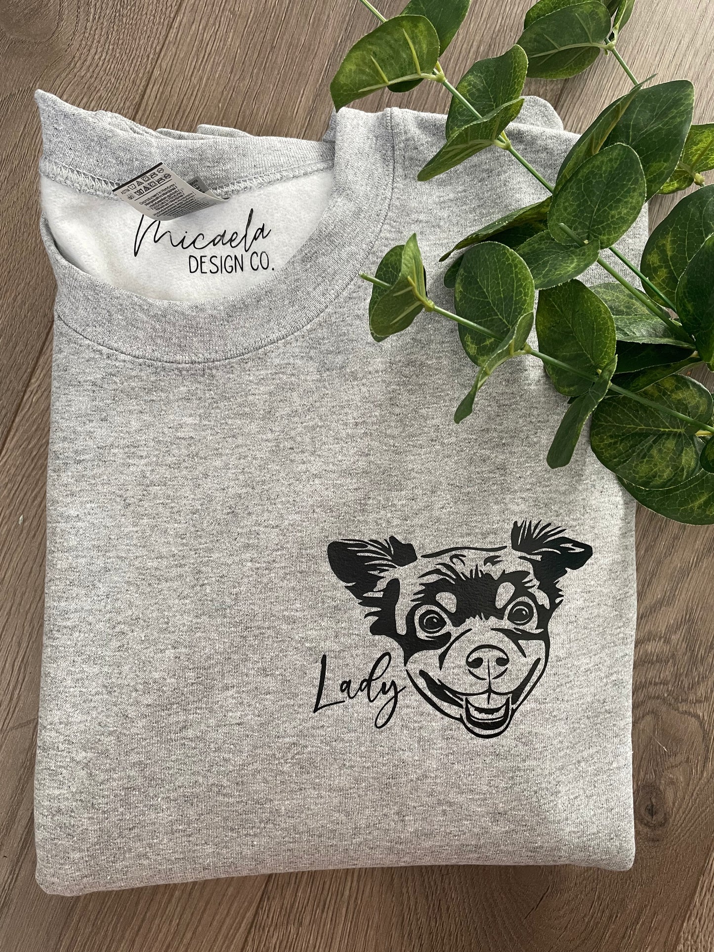 Crewneck Sweater - Custom Hand-drawn Pet