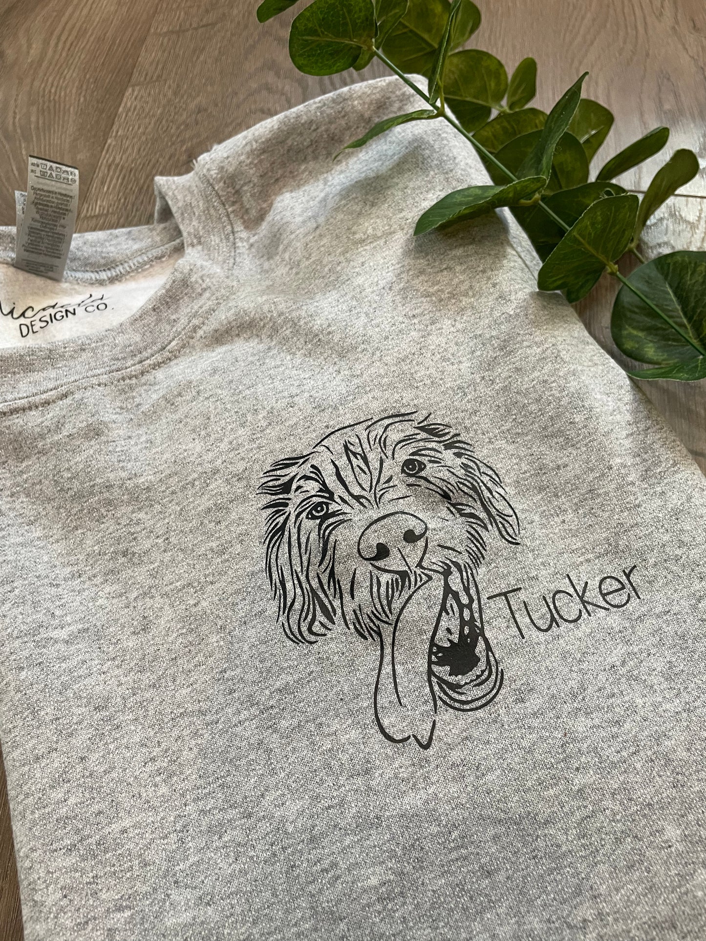 Crewneck Sweater - Custom Hand-drawn Pet