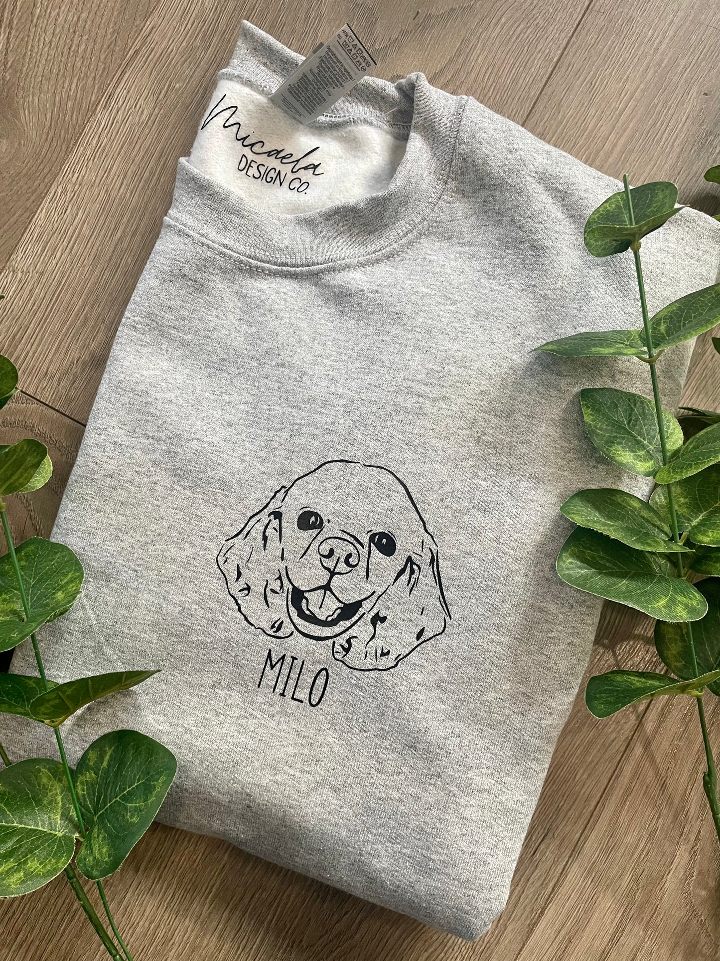 Crewneck Sweater - Custom Hand-drawn Pet