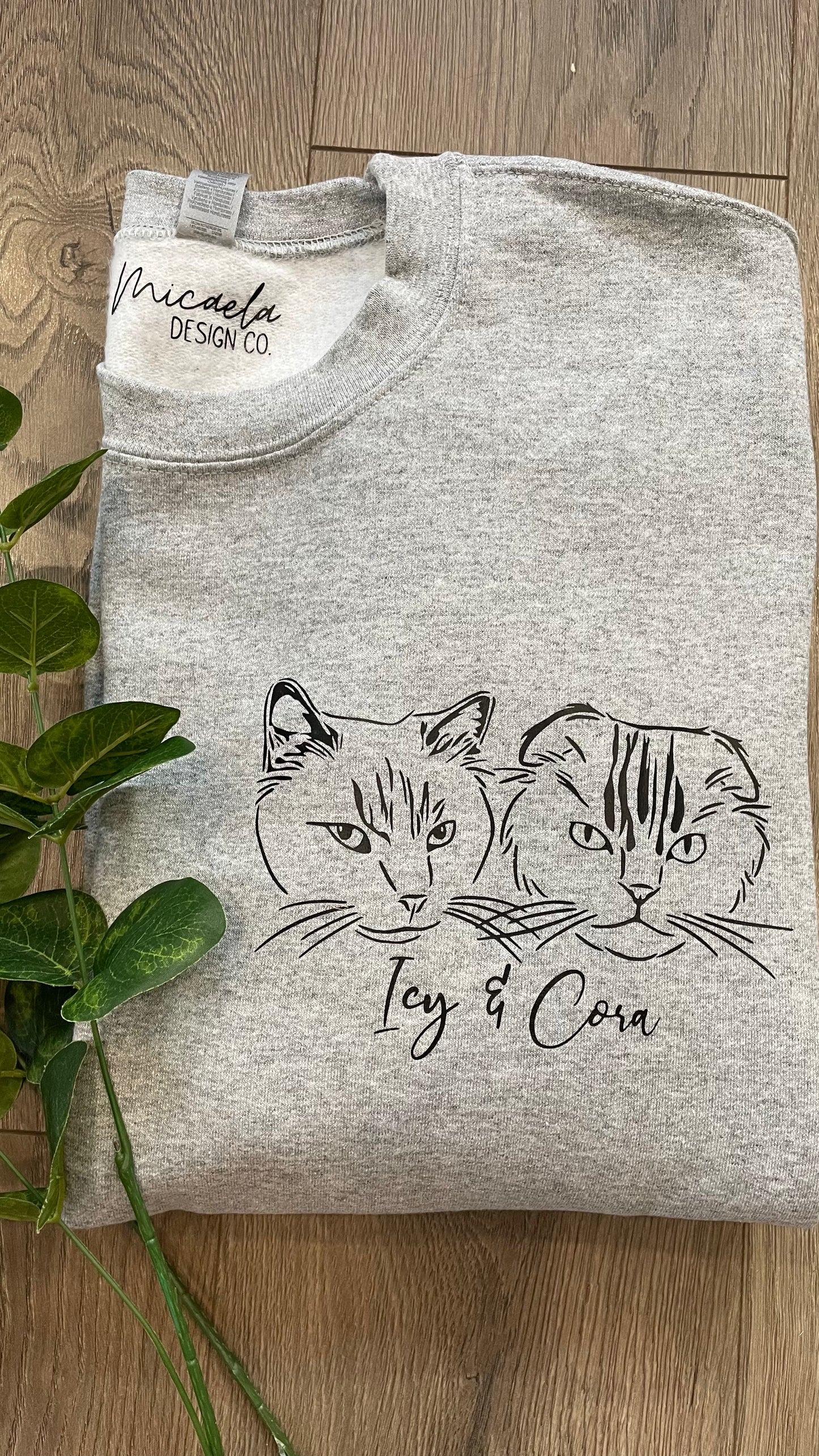 Crewneck Sweater - Custom Hand-drawn Pet