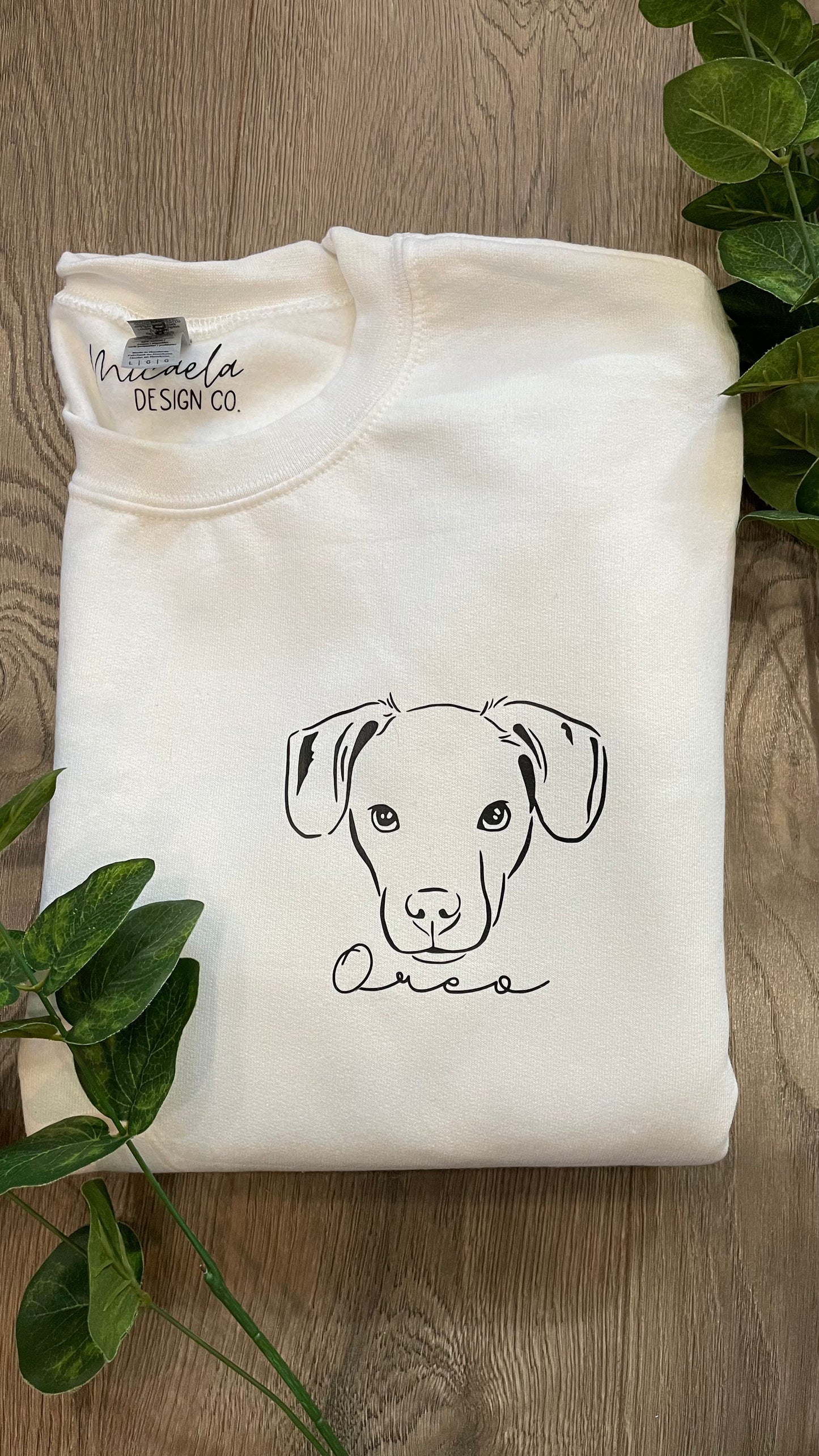 Crewneck Sweater - Custom Hand-drawn Pet